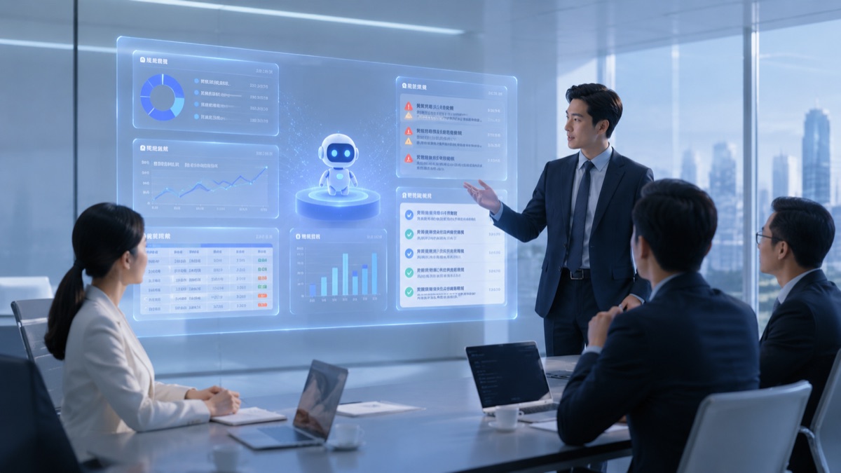 AI 辅助决策经营建议演示图