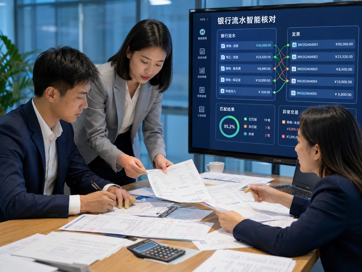 银行流水智能核对演示图